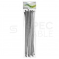 Opaski zaciskowe stalowe z zapięciem kulowym 7,9x360mm nierdzewne Elcan 20szt.