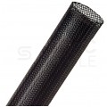 Oplot kablowy poliestrowy Flexo Pet 32mm czarny pleciony bezhalogenowy TECHFLEX
