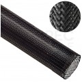 Oplot kablowy poliestrowy osłonowy pleciony uniwersalny Flexo Pet fi: 32mm czarny