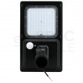 Oprawa, lampa hybrydowa uliczna LED 40W 6600lm barwa 3000K ciepła / 4000K neutralna IP65 czarna czujnik PIR LUXMENA
