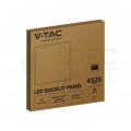 Oprawa, panel sufitowy podtynkowy 600x600mm LED 36W 4320lm 6500K IP20 biała barwa CW biała zimna V-TAC SAMSUNG VT-61036 5 LAT GWARANCJI