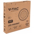 Oprawa przemysłowa LED SMD 100W 8500lm 6500K IP65 czarna barwa CW biała zimna IK05 HighBay V-TAC VT-90101 2 LAT GWARANCJI