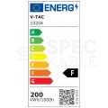 Oprawa przemysłowa LED SMD 200W 17000lm 4000K IP65 czarna barwa NW biała neutralna HighBay V-TAC VT-90201