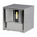 Oprawa ścienna LED 12W 1100lm WW 3000K szara góra-dół IP65 V-TAC VT-759