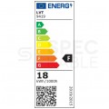 Oprawa sufitowa 60cm LED 18W 1500lm 6500K IP65 biała bez zawiesi barwa CW biała zimna MASTER LED