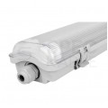Oprawa sufitowa hermetyczna 120cm lampa 230V z tubami LED 2x36W 3600lm IP65 barwa CW biała zimna MASTER LED