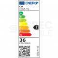 Oprawa sufitowa hermetyczna 120cm lampa 230V z tubami LED 2x36W 3600lm IP65 barwa CW biała zimna MASTER LED