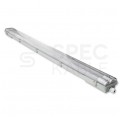 Oprawa sufitowa hermetyczna 120cm lampa 230V z tubami LED 2x36W (szklane) 3600lm IP65 barwa CW biała zimna MASTER LED