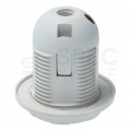Oprawa żarówki gwint E27 plastikowa biała 250V 16A dł. 54mm śr. 58mm ELCAN