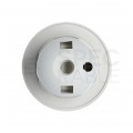 Oprawa żarówki gwint E27 plastikowa biała 250V 16A dł. 54mm śr. 58mm ELCAN