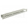 Organizator kabli do szafy RACK 19" 1U metalowy szary NEKU zamykany