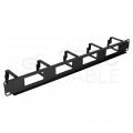 Organizator kabli RACK 19" 1U czarny Polska Szafa Rack