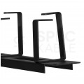 Organizator kabli RACK 19" 1U czarny Polska Szafa Rack