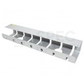 Organizator kabli sprzętowych podbiurkowy 2x prowadnica 530x110x80mm srebrny ROLINE