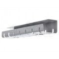Organizator kabli sprzętowych podbiurkowy 2x prowadnica 530x110x80mm srebrny ROLINE