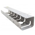 Organizator kabli sprzętowych podbiurkowy 2x prowadnica 530x110x80mm srebrny ROLINE