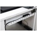 Organizator kabli sprzętowych podbiurkowy 590x110x46mm biały
