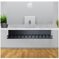 Organizator kabli sprzętowych podbiurkowy 590x110x46mm czarny