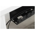 Organizator kabli sprzętowych podbiurkowy 590x110x46mm czarny