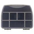 Organizer narzędziowy z 8x pojemnikami na akcesoria 190x155x37mm czarny