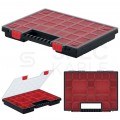 Organizer z 21 wyjmowanymi pojemnikami przegrodami na narzędzia akcesoria 399x303x50mm Kistenberg NORB 40 KNO40305B