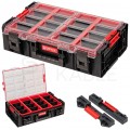 Organizer z przegrodami na narzędzia i akcesoria 582x387x172mm 2XL 19,5l + 2szt adapterów connect Adapters Qbrick System ONE