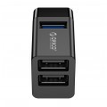 ORICO Adapter 3w1 Hub USB 3.0 A -> USB 3.0 A + 2x USB 2.0 A czarny