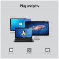ORICO Adapter DisplayPort -> HDMI 4K@30 (wtyk / gniazdo) czarny