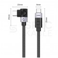 ORICO Kabel USB 2.0 typ-C (wtyk / wtyk) QC 48V 240W Quick Charge 3.0 Power Delivery kątowy czarny 3m