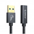 ORICO Kabel USB 3.1 typ-A / C (wtyk / gniazdo) QC 3A czarny 1m