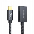 ORICO Kabel USB 3.1 typ-C / A (wtyk / gniazdo) QC 3A czarny 1m