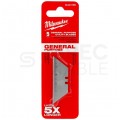 Ostrza wymienne trapezowe 62mm standardowe do noża MILWAUKEE 5szt