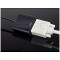 OUTLET Adapter HDMI -> SVGA (D-Sub 15-pin) Full HD (wtyk / gniazdo) czarny 20cm