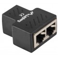 OUTLET Adapter RJ45 kat.5e ekranowany FTP 1 gniazdo / 2 gniazda do urządzeń pod RJ45