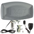OUTLET Antena zewnętrzna DVB-T VHF/UHF ze wzmacniaczem 42dB i zasilaczem
