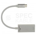 OUTLET AUDA CableTime Adapter USB 3.1 typ-C -> mini DisplayPort 4K@60 (wtyk / gniazdo) srebrny 15cm