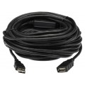 OUTLET DIGITUS Kabel przedłużacz aktywny USB 2.0 A (wtyk / gniazdo) czarny 10m ze wzmacniaczem