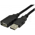 OUTLET DIGITUS Kabel przedłużacz aktywny USB 2.0 A (wtyk / gniazdo) czarny 15m ze wzmacniaczem