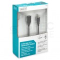 OUTLET DIGITUS Kabel przedłużacz aktywny USB 2.0 A (wtyk / gniazdo) czarny 15m ze wzmacniaczem