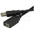 OUTLET DIGITUS Kabel przedłużacz aktywny USB 2.0 A (wtyk / gniazdo) czarny 15m ze wzmacniaczem