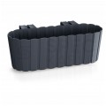 OUTLET Doniczka balkonowa Boardee Hook, donica antracytowa 4,9L z uchwytami 212x383x130mm Prosperplast