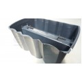 OUTLET Doniczka balkonowa Crown, donica antracytowa 12L na balustradę 278x393x201mm Prosperplast