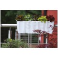 OUTLET Doniczka, donica antracytowa 278x580x201mm na balustradę Crown Prosperplast