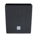OUTLET Doniczka, donica antracytowa z wkładem 8L Rato Low 223mm x 223mm x 228mm Prosperplast