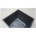 OUTLET Doniczka, donica antracytowa z wkładem 8L Rato Low 223mm x 223mm x 228mm Prosperplast