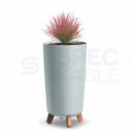 OUTLET Doniczka, donica jasny szary na nóżkach 239x445mm Gracia Tubus Slim Prosperplast