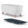OUTLET Doniczka Gracia Case, donica biała na nóżkach 580x240x235mm Prosperplast