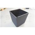 OUTLET Doniczka Rato Low, donica antracytowa z wkładem 37L 400x400x408mm Prosperplast