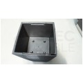OUTLET Doniczka Rato Square, donica antracytowa z wkładem 19L 240x240x450mm Prosperplast