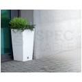 OUTLET Doniczka Rato Square, donica antracytowa z wkładem 19L 240x240x450mm Prosperplast